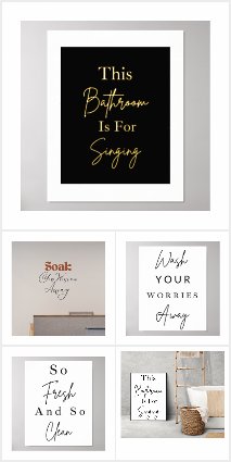 Bathroom Wall Art Decor