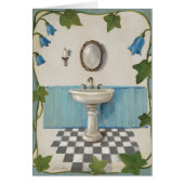 Bathroom with Floral Border (Front)