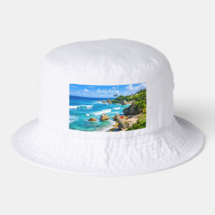 Bathsheba, Barbados - Tropical Beach Coast Bucket Hat