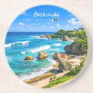 Bathsheba, Barbados - Tropical Beach Coast Coaster