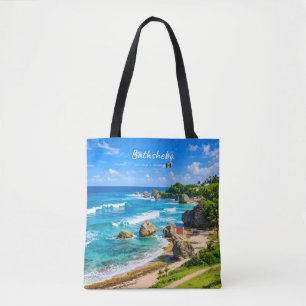 Bathsheba, Barbados - Tropical Beach Coast Tote Bag
