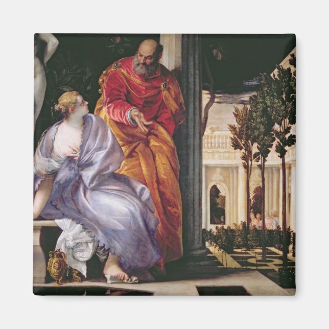 Bathsheba Bathing, c.1575 (oil on canvas) Magnet (Front)