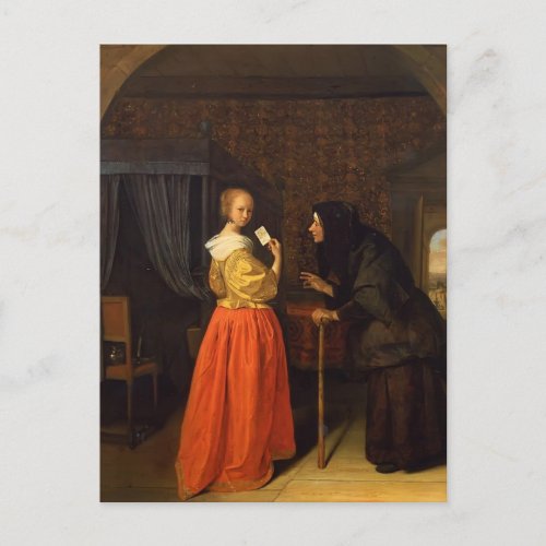 Bathsheba Receiving David s Letter by Jan Steen Postcard