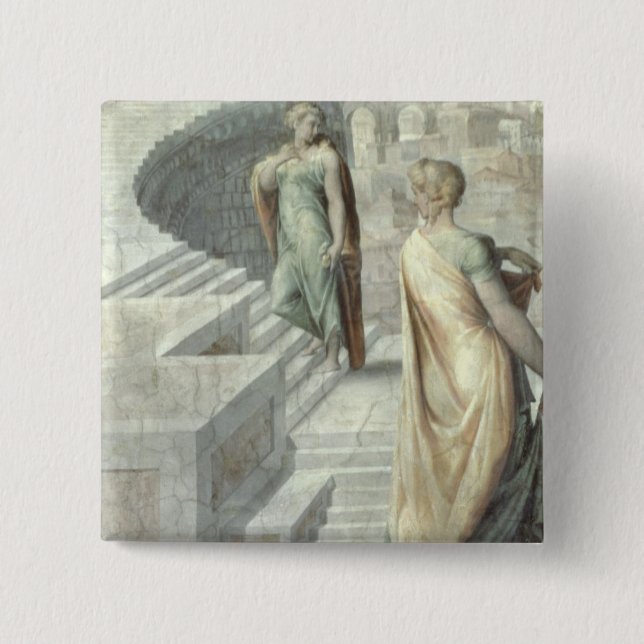 Bathsheba Visiting David, c.1553 Button (Front)