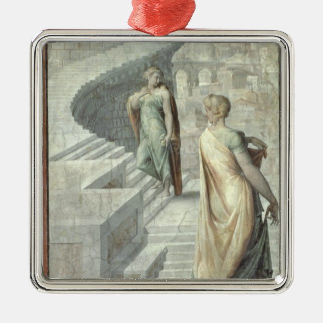 Bathsheba Visiting David, c.1553 Metal Ornament (Front)