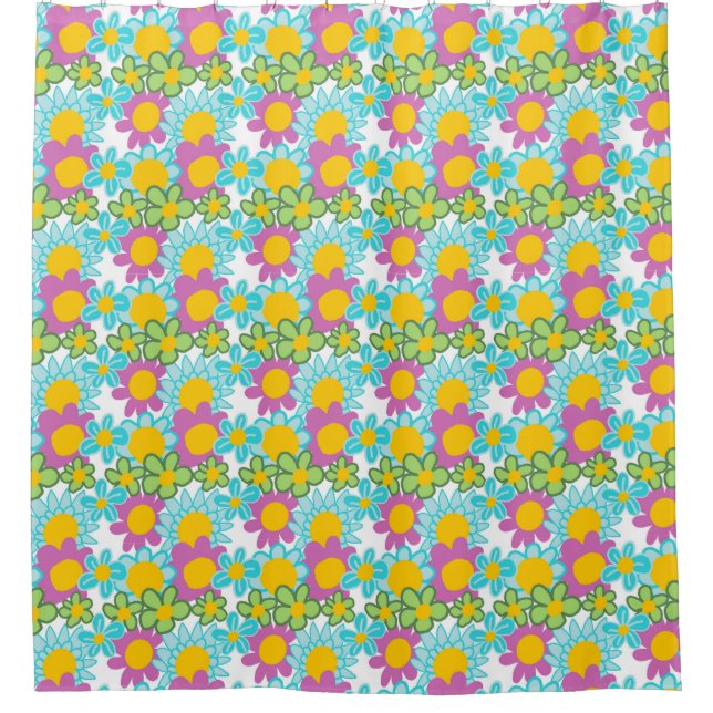 Bathtime Bliss Shower Curtain" Curtain (Front)