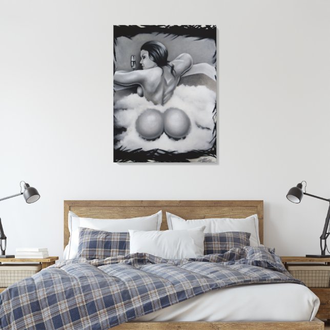“Bathtime”  Canvas Print (Insitu(Bedroom))