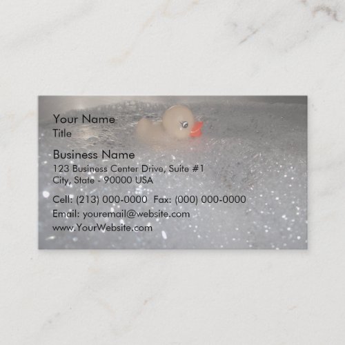 Bathtub Business Card