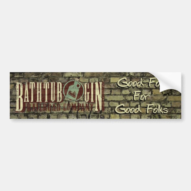 Bathtub Gin Railroad Company Good Folk Sticker (Front)
