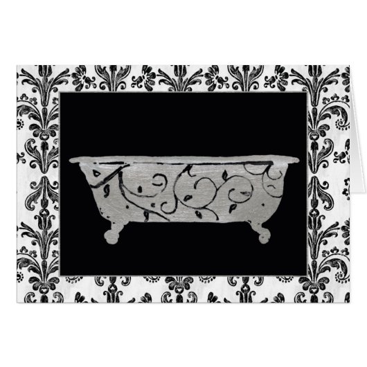 Bathtub in Black and White (Front Horizontal)