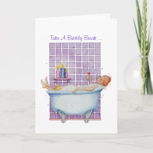 Bathtub Joy Card (Front)
