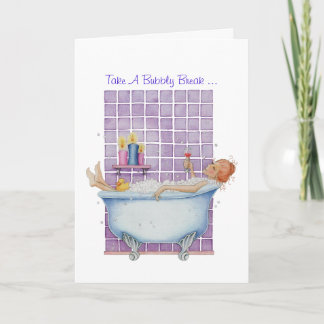 Bathtub Joy Card