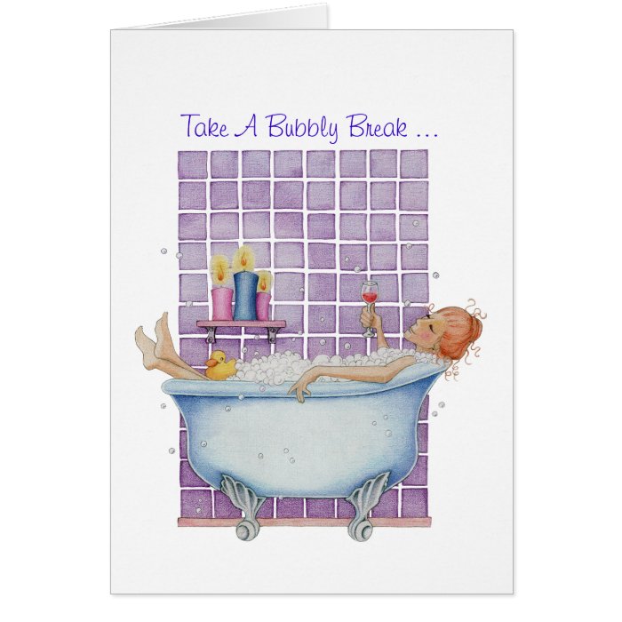 Bathtub Joy Card