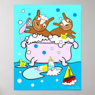 Bathtub Puppy Poster 12