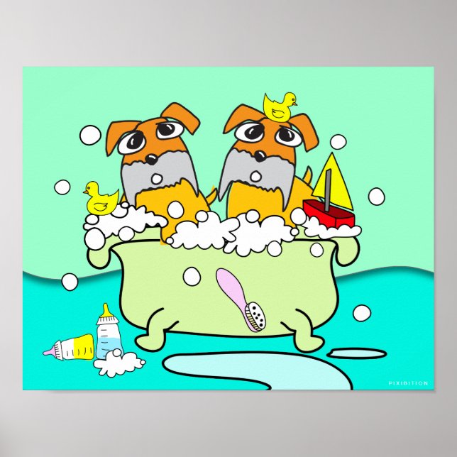 Bathtub Puppy Poster 17 (Front)