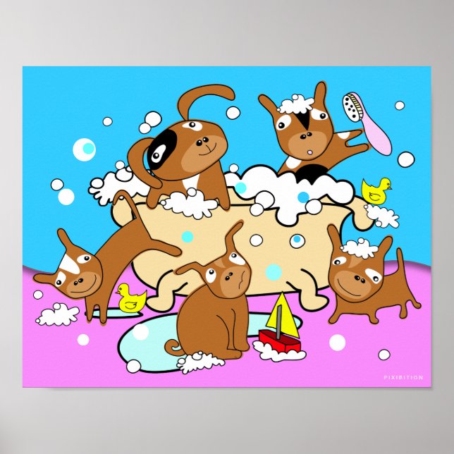 Bathtub Puppy Poster 6 (Front)