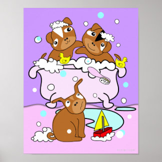 Bathtub Puppy Poster 7