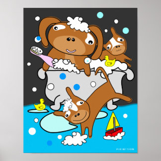 Bathtub Puppy Poster 8