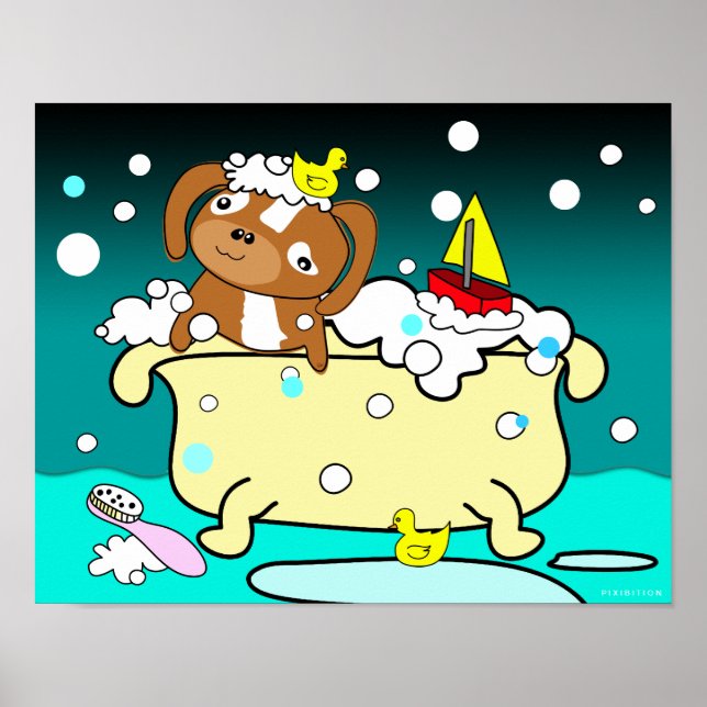 Bathtub Puppy Poster 9 (Front)