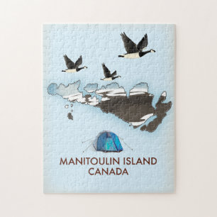 Bathurst Island Canada Travel map Jigsaw Puzzle