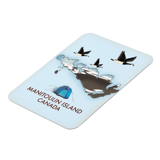 Bathurst Island Canada Travel map Magnet (Left Side)
