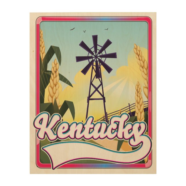 Bathurst Island Canada Travel map Wood Wall Art (Front)