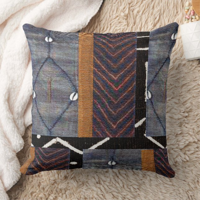  Batik Bone Beads Print Throw Pillow (Blanket)