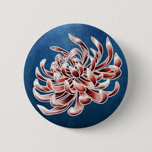 Batik Chrysanthemum Button (Front)
