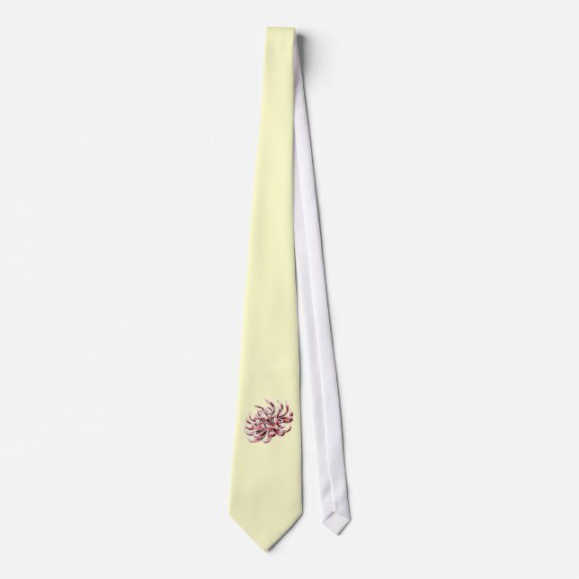 Batik Chrysanthemum Tie (Front)