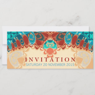 Batik Exotic Birthday / Special Occasion Invitatio Invitation
