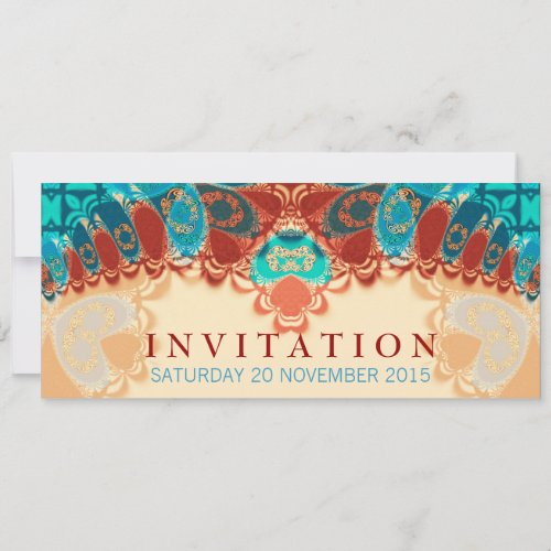 Batik Exotic Birthday / Special Occasion Invitatio Custom Announcements