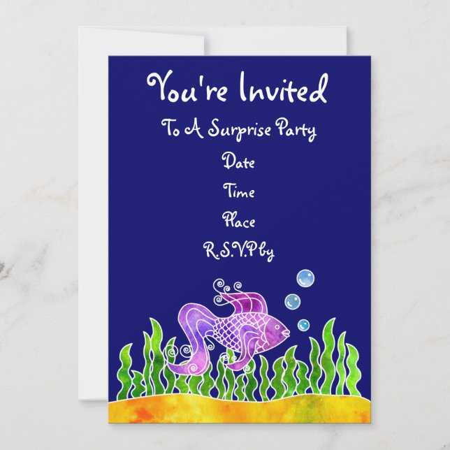 Batik Fishy Invitation (Front)