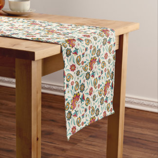 Batik Floral Boho Indonesian Style Short Table Runner