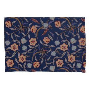 BATIK FLORAL BOTANICAL PILLOW CASE