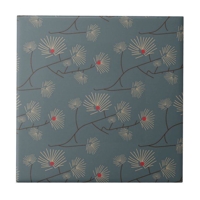 Batik Floral Tile (Front)