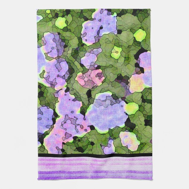 Batik Hydrangeas (Alt) Towel (Vertical)