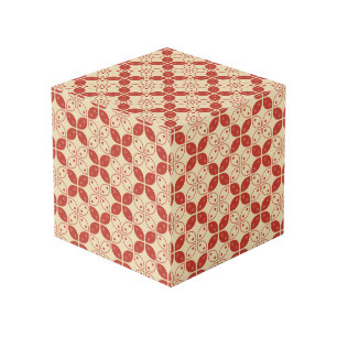 Batik Kawung, Indonesian Pattern, Javanese, Ethnic Cube