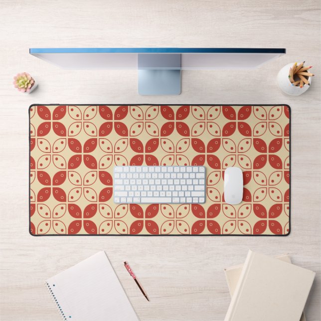 Batik Kawung, Indonesian Pattern, Javanese, Ethnic Desk Mat (Office 1)