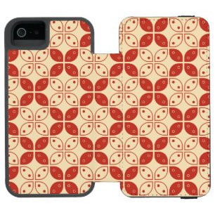 Batik Kawung, Indonesian Pattern, Javanese, Ethnic iPhone SE/5/5s Wallet Case