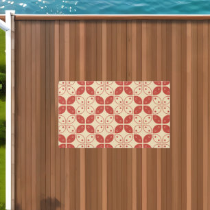 Batik Kawung, Indonesian Pattern, Javanese, Ethnic Outdoor Rug