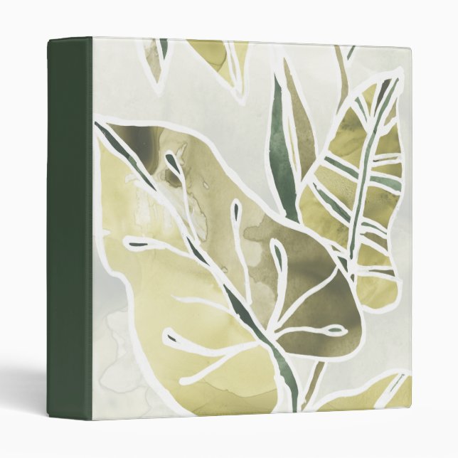 Batik Leaves 3 Ring Binder (Front/Spine)