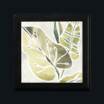 Batik Leaves Gift Box<br><div class="desc">"Batik Leaves I" by June Erica Vess. Features a muted color palette of batik leaves.</div>