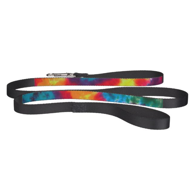 Batik linen, arched, colorful, hippie pet leash (Full)