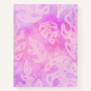 Batik Monstera Bullet Journal / Lined Notebook