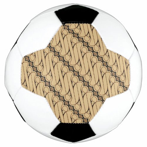 Batik Parang Indonesian Pattern Javanese Ethnic Soccer Ball