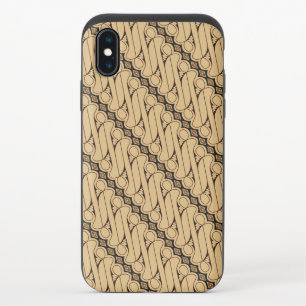 Batik Parang, Indonesian Pattern, Javanese, Ethnic iPhone XS Slider Case