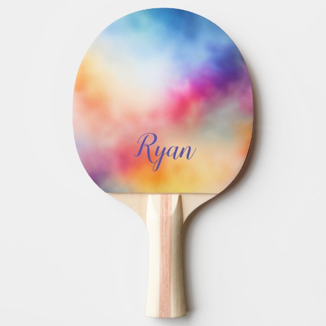 Batik Pattern colorful Ping Pong Paddle (Front)