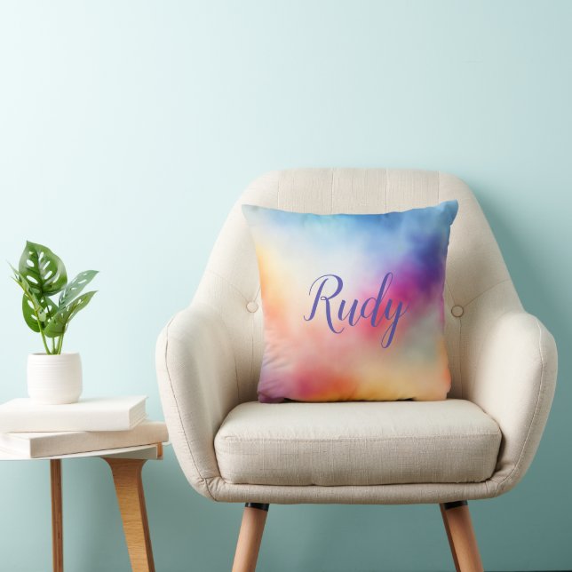 Batik Pattern colorful Throw Pillow (Chair)