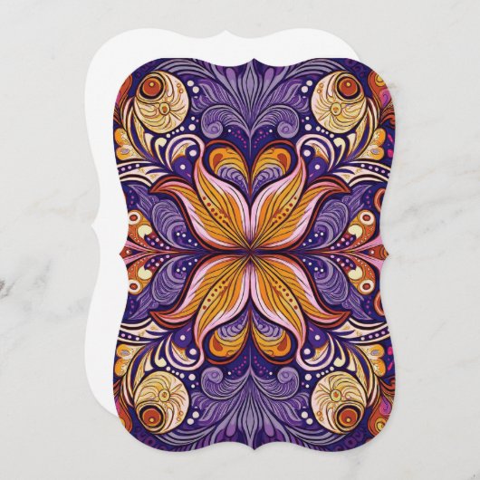 Batik Pattern Purple (Front/Back)