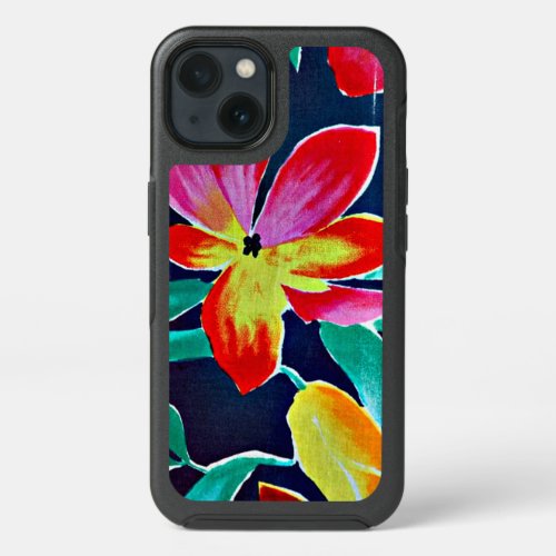 Batik pattern tropical colors  iPhone 13 case